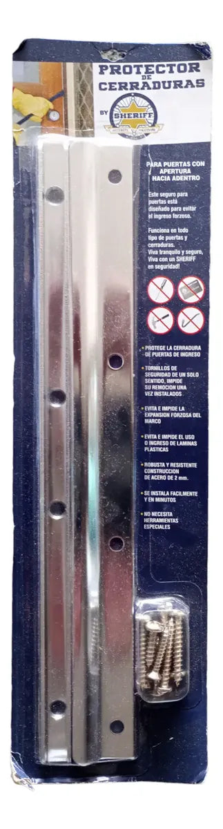 Protector De Cerradura, Chapa, Pestillo De Puerta, Seguridad cromado