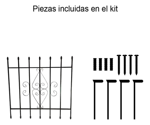 Reja Exterior Ventana De 1 X 1 Mts. Instalación Al Ras